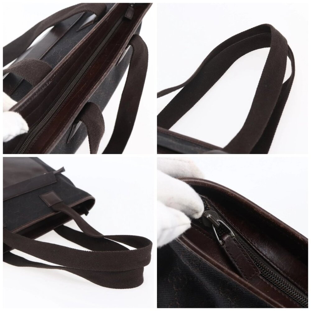 GUCCI GG Canvas Tote Bag Brown Silver 34339 Auth 149975 - Picture 16 of 16